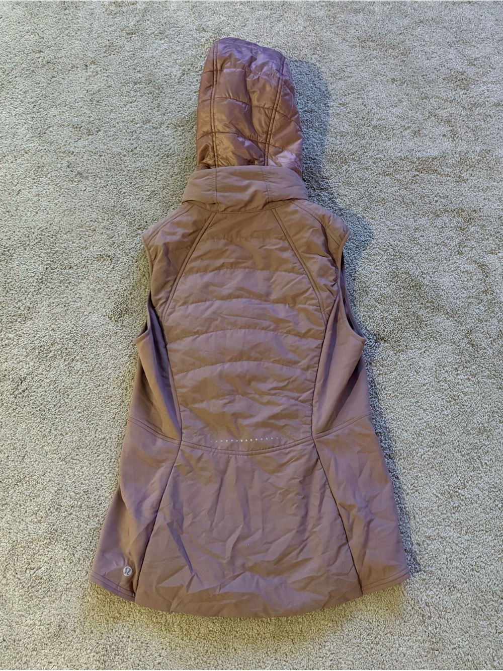Lululemon Another Mile Vest Twilight Rose PrimaLoft Hooded Size 6 - Picture 9 of 11